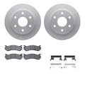 Dynamic Friction Co 4412-48012, Geospec Rotors with Ultimate Duty Performance Brake Pads includes Hardware Silver 4412-48012